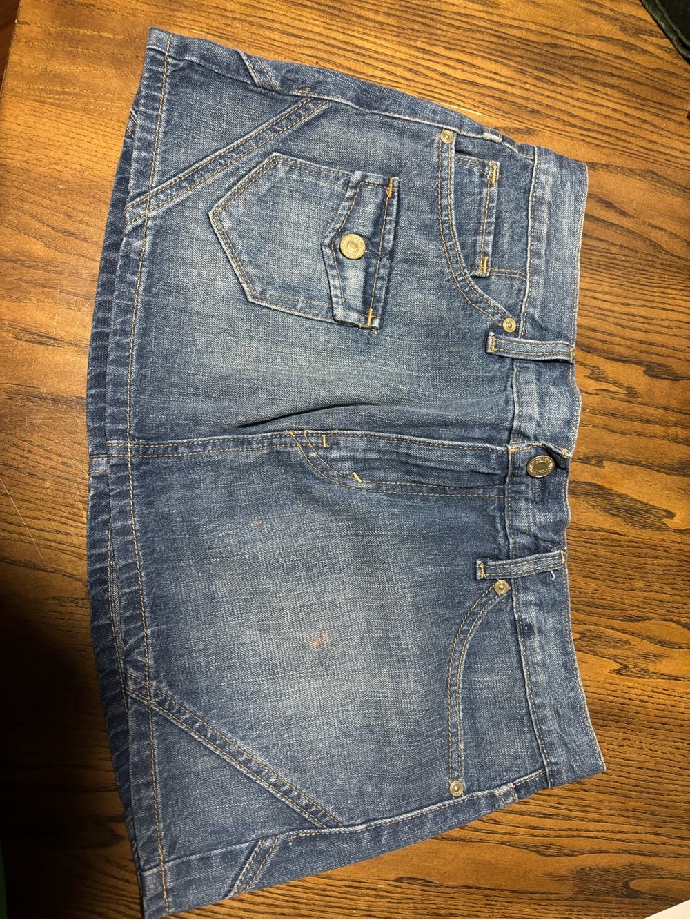 Levi's Light Blue Denim Mini Skirt